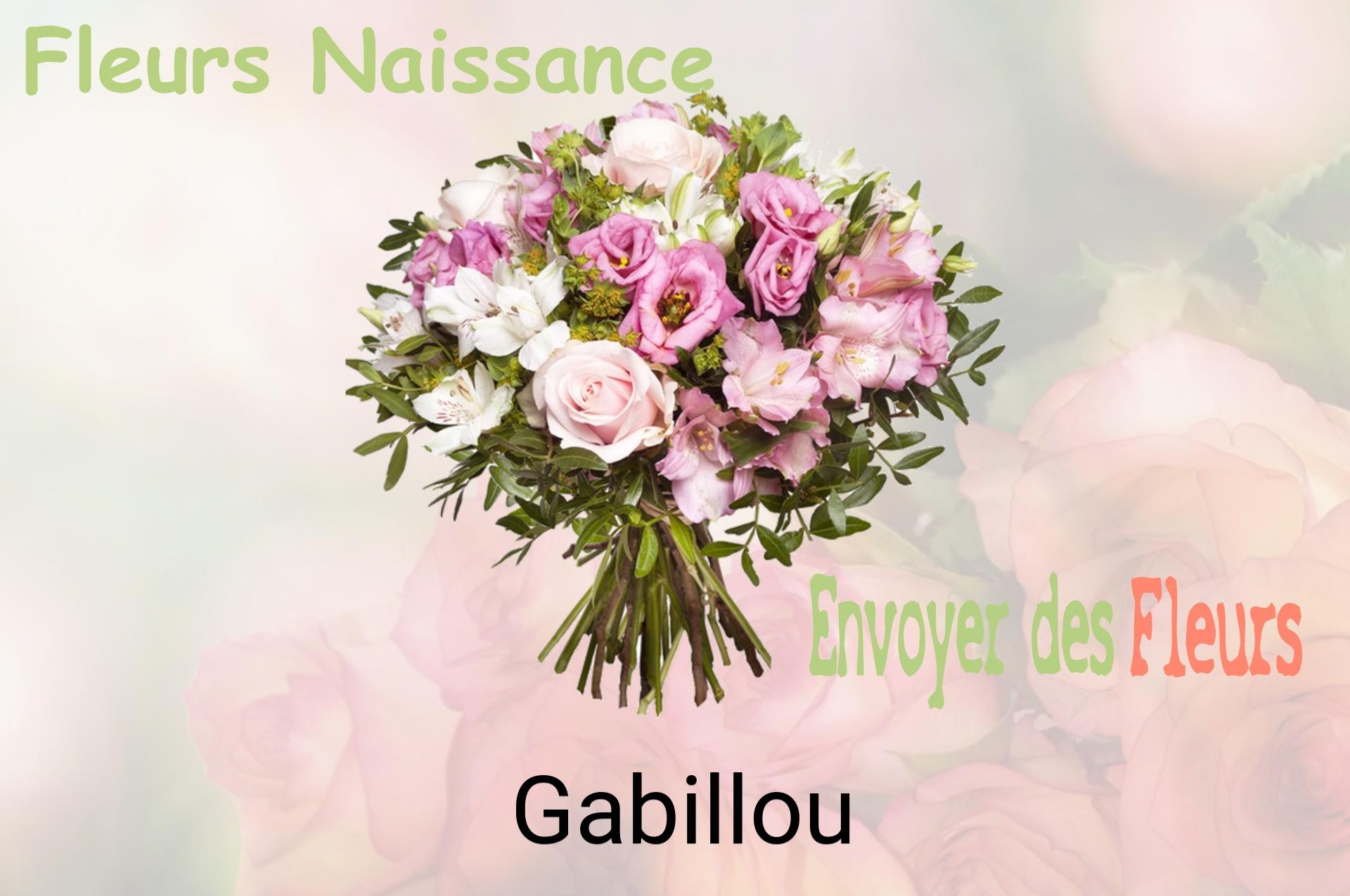 Bouquet de fleurs de naissance livré à Gabillou